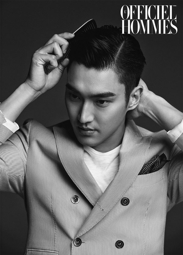 Choi Si Won lại  tạp chí L'Officiel Hommes tháng 7 - 2015. 