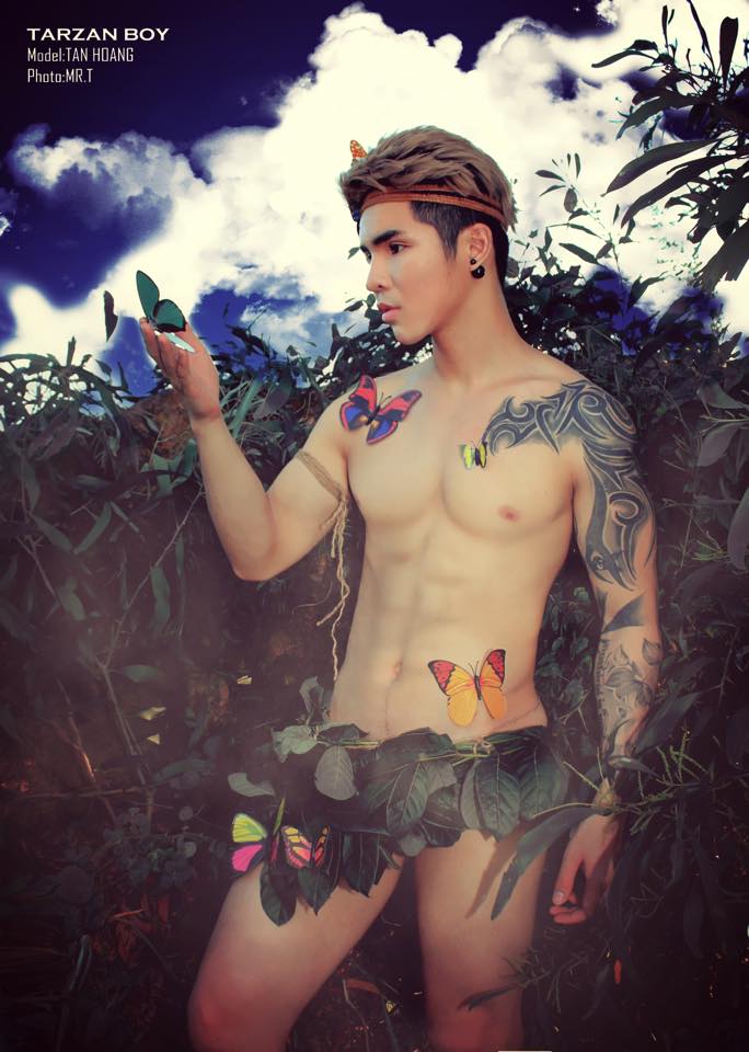 Ngỡ ngàng bộ ảnh nude Tarzan tuyệt đẹp của Tony Tân
