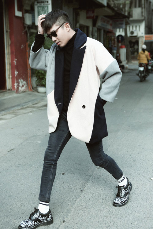 Lê Minh Ngọc dạo phố cuối đông