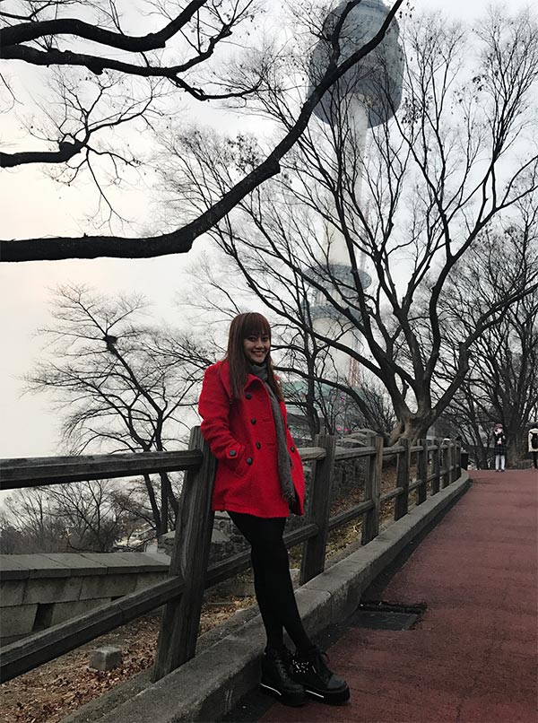 Hotgirl Nhật Thảo diện style mùa đông du lịch Hàn Quốc