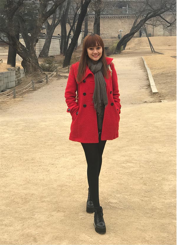 Hotgirl Nhật Thảo diện style mùa đông du lịch Hàn Quốc