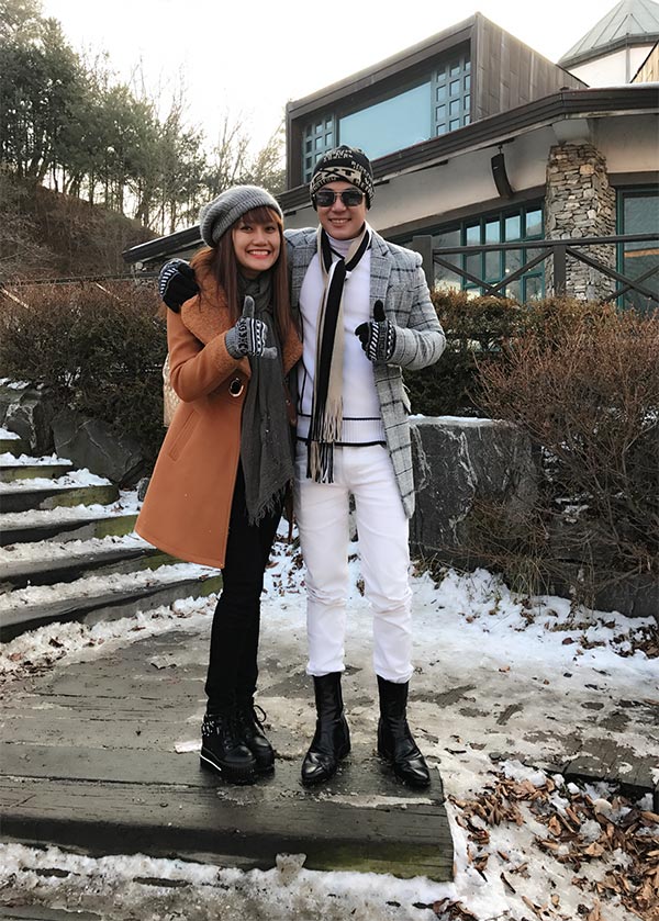 Hotgirl Nhật Thảo diện style mùa đông du lịch Hàn Quốc