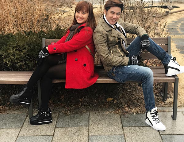 Hotgirl Nhật Thảo diện style mùa đông du lịch Hàn Quốc