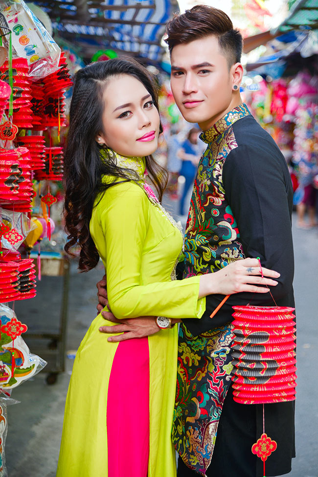 Nét đẹp áo dài của các bạn trẻ mùa trung thu