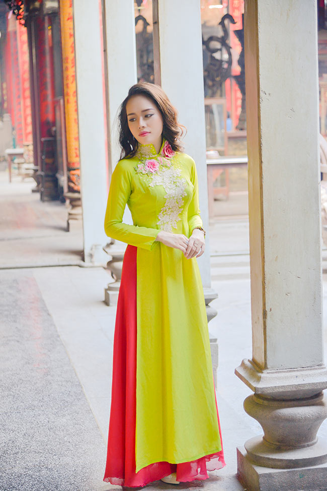 Nét đẹp áo dài của các bạn trẻ mùa trung thu