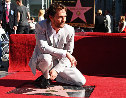 Matthew McConaughey ngôi sao đại lộ danh vọng