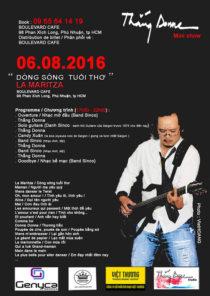 Mini Liveshow Dòng Sông Tuổi Thơ – La Mariza - Không gian Pháp giữa lòng Sài Gòn